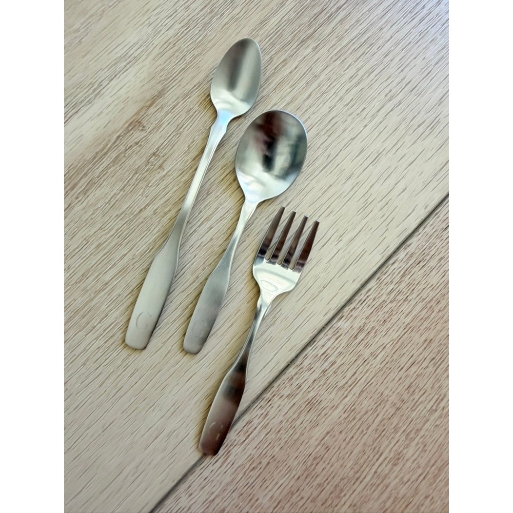 Oneida Community Stainless Steel 3pc Flatware Set Monogram G Fork Spoons